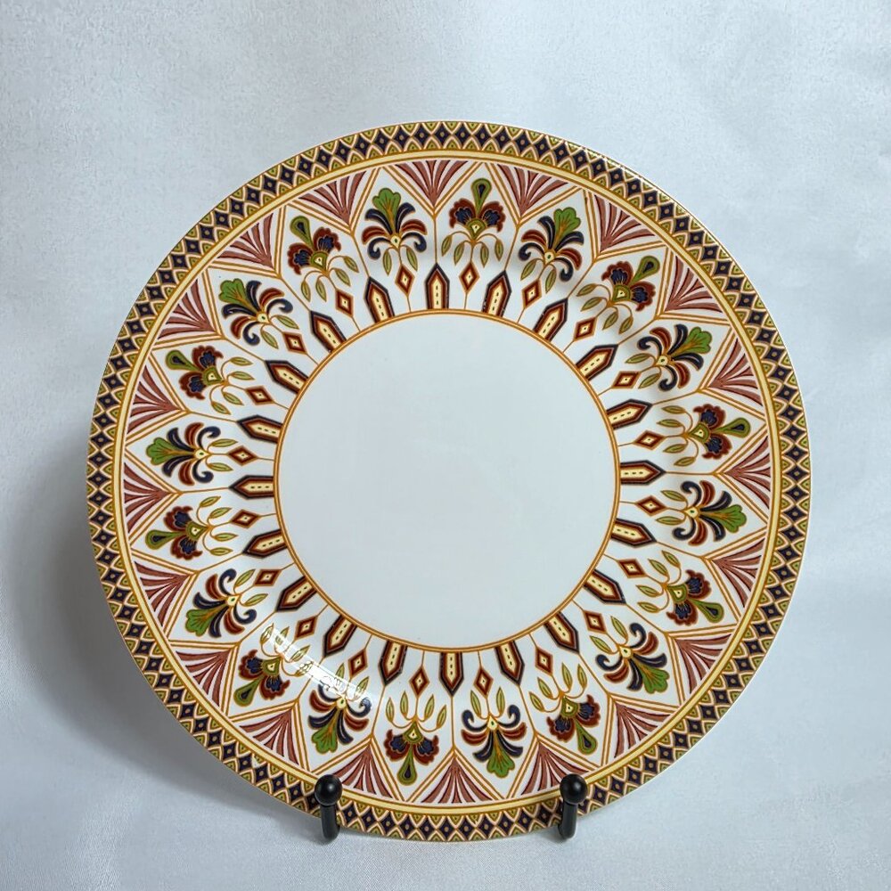 ONE Queens Imari Salad Plate Diamond Border with Floral Arches
